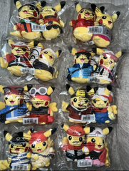 アメリカ　ポケモンセンター　限定　25周年　ピカチュウ　ペアぬいぐるみ　コンプリート　セット