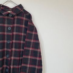 ウールリッチ　チェックシャツ　ビッグボタン　US古着