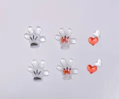 ディズニー ミキミニ ハンド ネイルパーツ ハート 8ピース