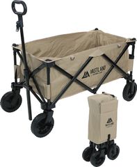 アウトドアワゴン キャリーワゴン ノーマルタイヤ タン 耐荷重150kg VASTLAND（ヴァストランド）