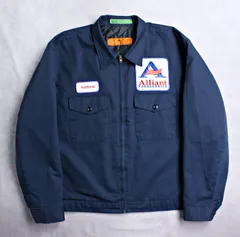 【RED KAP】90s～00s アメリカ製 ビンテージ ワークジャケット 胸2ポケット XLサイズ TALONジッパー ボックスシルエット デトロイト