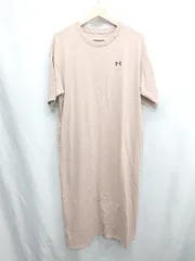 ◇ ⊂ UNDER ARMOUR アンダーアーマー 半袖 膝下丈 ワンピース サイズM ピンク系 レディース E  【1412090035708】