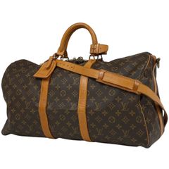 ルイ・ヴィトン Louis Vuitton キーポル バンドリエール 50 旅行 出張 ボストンバッグ モノグラム ブラウン M41416 レディース 【中古】