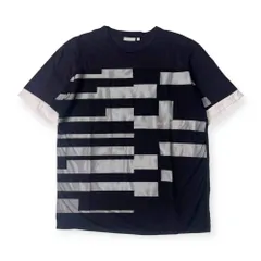 Calvin Klein カルバンクライン メッシュ デザイン 半袖 Tシャツ M/ブラック×ホワイト メンズ