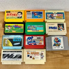 ファミコンソフト10本・ニンテンドー64 1本セット まとめ売り デッドストック ジャンク品