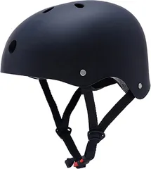 YRINA(ユリーナ) 自転車 ヘルメット子供用 キッズヘルメット スポーツヘルメット 子ども 軽量 CE安全規格 通気性 こども S(ブラック, S(48~56cm))のサムネイル