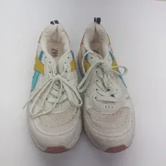 ◇ Θ ZARA ザラ スニーカー サイズ36 ホワイト系 レディース E  【1411280013243】