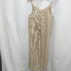 ◇ ⊂ archives　アーカイブス チェック柄　キャミソール ロング丈 ワンピース サイズF ベージュ系 レディース E  【1505130005110】