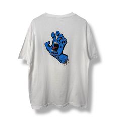 00s NHS SANTA CRUZ SCREAMING HAND SK-8 Print T-Shirt 2000年代 y2k スケーター オールドスケート サンタクルーズ スクリーミングハンド プリントTシャツ オールドスケート