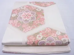 2282.完全オーダーメイド 西陣織 平井謹製 花 犬 袋帯 お太鼓 正絹 着物