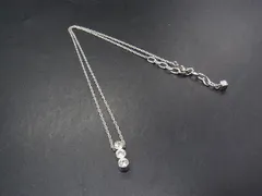 NINA RICCI ニナリッチ ラインストーン ネックレス ペンダント アクセサリー レディース シルバー系 DH2787