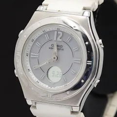 稼働 カシオ ウェーブセプター 電波ソーラー ホワイト文字盤 LWA-M142 メンズ/レディース腕時計 KMR 2000000 NSK