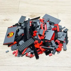 LEGO レゴ ブラック レッド グレー系 中古 パーツ プレート ブロック スロープ 大量 ばら売り 部品取り LY-231023-18