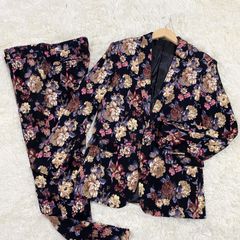 【CEEN】花柄スーツ　セットアップ　パンツ　大きいサイズ　2XL 派手