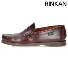 【美品✨新品未使用】パラブーツ　モカシン　　マリーン 未使用に近い❯パラブーツホワイトレザー モカシン・デッキ