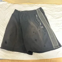 新品未使用　Needles ハーフパンツ　ブラック　Sサイズ Needles/ニードルズ 別注 Track Short 別注 トラックショーツ