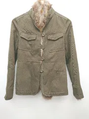 ◇ ◎ MACPHEE マカフィー トゥモローランド マスクラットファー 2WAY 長袖 ジャケット サイズ38 カーキ レディース P  【1307250032324】のサムネイル