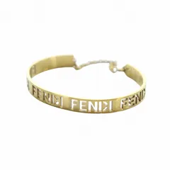 フェンディ FENDI バングル ブレスレット アクセサリー ロゴ S ゴールド色 ☆AA★ /MQ ■OH