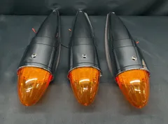 バイザーなし　3個　アンバー　ロケットマーカー　LEDバレットマーカー　こだま　２４V　レトロ　デコトラ　アート　トラックショップASC