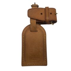 LOUIS VUITTON - 【中古】 LOUIS VUITTON ルイ・ヴィトン  バッグ用ネームタグ ハンドル 固定 付属品 ヌメ革 ベージュ ユニセックス ポワニエ / ネームタグ 25008073 RD LOUIS VUITTON - 【中古】 LOUIS VUITTON ルイ・ヴィトン バッグ