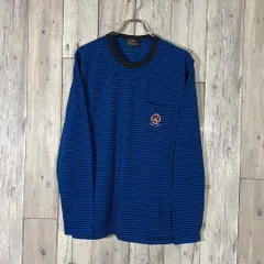 LOUIS VERSUS リンガーネック ボーダー ロンT 長袖 Tシャツ LL