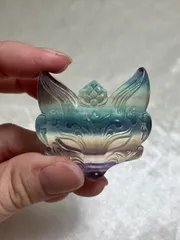 九尾　フェザーフローライト　狐　台座付　貴重　美品　新品 楽天市場】フローライト 狐の通販 九尾 フェザーフローライト 狐 台座