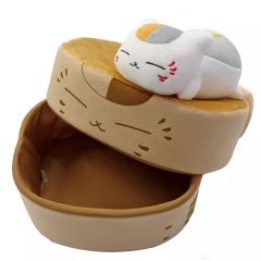 [중고] 잡화 냥코 선생님 세이로형 봉제 박스 [이치 반 쿠지 나츠메 친구장 냥코 선생님과 음료 차의 감귤] 마지막 원상