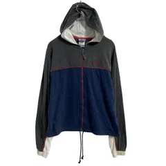 Reebok ロゴスウェット パーカー レディース S ネイビー チャコール リーボック ジップアップ スポーツ 古着卸 アメリカ仕入 a611-6483