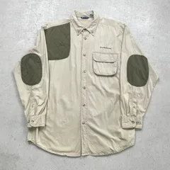 90年代 B・F・C ハンティングシャツ ガンパッチ エルボーパッチ メンズ2XL相当 【SS2506】