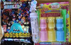 【未使用品】3点セット しゃぼん玉セット【3点セット】友田商会・モンスターバブルス オンダ・カラーしゃぼんだま トキワ商事・ポケットしゃぼんユニコーン