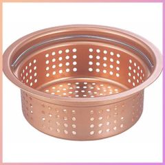 ☆人気商品☆下村企販 ごみ受け 排水口 純銅製 浅型 【日本製】 13.4cm 抗菌 ぬめり 悪臭防止 銅イオン 持ち手付き 洗いやすい 目詰まりしにくい キッチンを清潔に保つ 衛生的 26784 燕三条