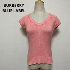 BURBERRY BLUE LABEL バーバリー ピンク ニットセーター 38