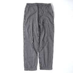 ブラック コムデギャルソン BLACK Comme des Garçons ストライプ ジョガーパンツ XS ブラック ストライプ メンズ 正規品 4-SD043