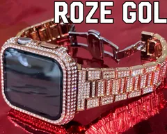 アップルウォッチケース　互換性対応 カスタム　カバー　保護　ギフト　　38 40 41 42 44 45 46 49 キラキラ　ベルト バンド セット series2/3/4/5/6/7/8/9/10/11　se1/2/3 RFD1