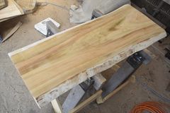 アウトレット ヒノキ(檜)の一枚板 長さ約102cm 幅約34～45cm 厚さ約2.9cm DIY用 Z004
