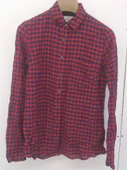 ◇ J.CREW ジェイクルー キッズ 子供服 ギンガムチェック 長袖 シャツ サイズ BOY 00 レッド ネイビー メンズ  【1204220002168】