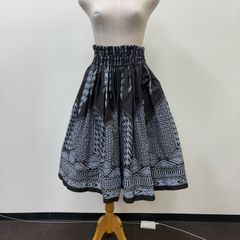 フラダンス　ダンス衣装　パウスカート　ALOHAFABRICS　黒