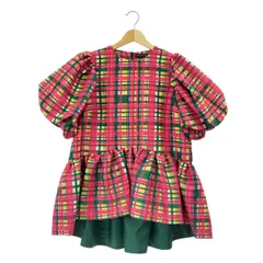 【美品】  TSURU by Mariko Oikawa / ツルバイマリコオイカワ | Elenore チェック パフスリーブ ブラウス | F | マルチカラー | レディース