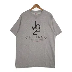 90's J23 CHICAGO FLIGHT RECORDS 1984-1998 マイケルジョーダン プリントTシャツ グレー anvil Size XL
