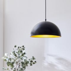 calmzen ペンダントライト 1灯 LED電球つき リモコン付き 調光 調色 天井照明 シェード E26 口金 照明 吊り下げ シーリング おしゃれ モダン ブラック ゴールド ブロンズ カフェ キッチン リビング ダイニング ペンダントランプ