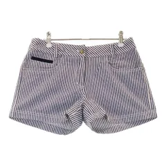 サイズ：L CALLAWAY キャロウェイ  コットン ショートパンツ ベア ストライプ柄 ネイビー系 [240101493851] ゴルフウェア レディース ストスト