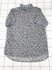 ◇ ⊂ BEAMS HEART ビームスハート 花柄 半袖 シャツ サイズS ネイビー系 メンズ E  【1508060002778】