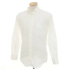 【中古】ブラックフリースバイ ブルックスブラザーズ BLACK FLEECE BY Brooks Brothers オックスフォード コットン ボタンダウン カジュアルシャツ ホワイト【サイズBB00】【メンズ】