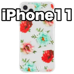 Tough Embroidered Floral Clear iPhone 11