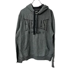 EVERLAST ロゴスウェット パーカー M グレー エバーラスト フーディー 刺繍 プルオーバー トップス 古着卸 アメリカ仕入 a708-5908のサムネイル