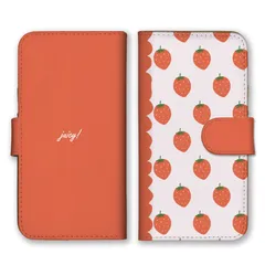 iPhone14Pro ケース 手帳型 アイフォン14 プロ スマホケース 携帯ケース フルーツ 果物 いちご みかん 桃 さくらんぼ リンゴ パターン ドット柄 かわいい 可愛い カラー01