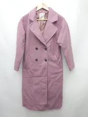 ◇ ◎ MAJESTIC LEGON マジェスティックレゴン くすみカラー 長袖 チェスターコート サイズS パープル系 レディース P  【1404040016172】のサムネイル