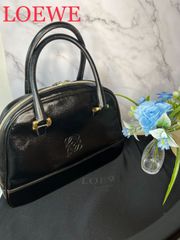 ㊻LOEWE ロエベ ハンドバッグ ブラック 黒