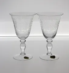 【未使用品/美品】ボヘミア　クリスタル 　ペアワイングラス