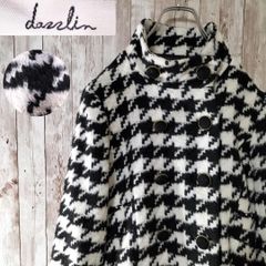 【美品】dazzlin ウールニットハーフコート　コートワンピ　千鳥　定番カラー
